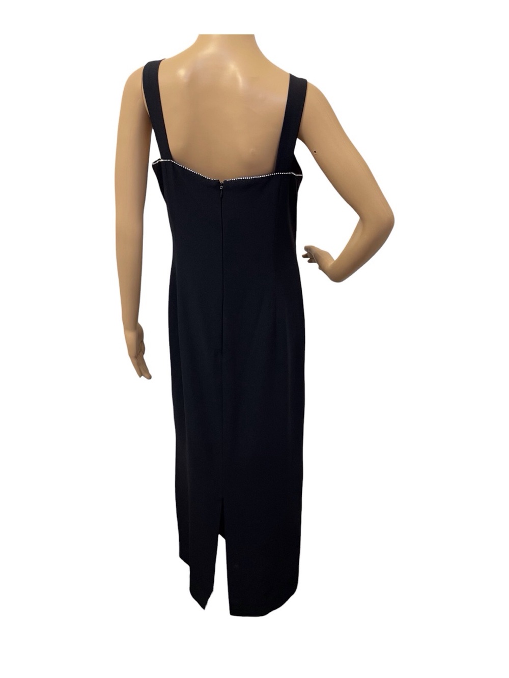 Frascara Black Evening Gown Women's Dress,12 - Picture 5 of 11